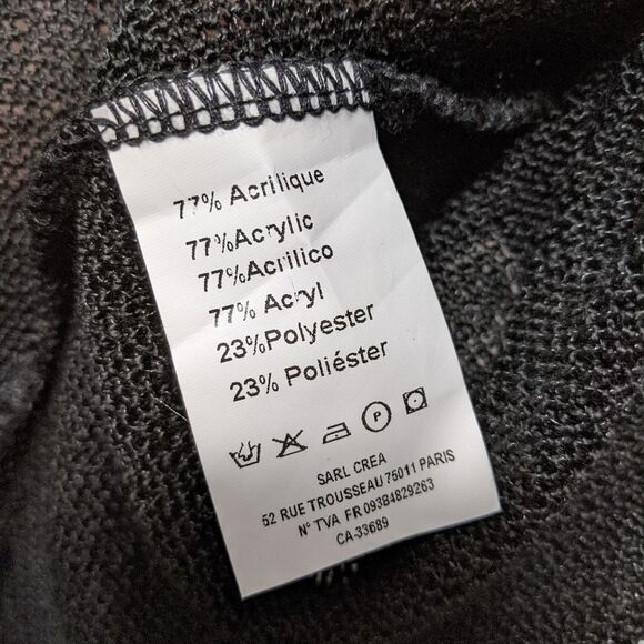 CATY LESCA Lagenlook Boho Crochet Tunic Top S - Picture 10 of 11